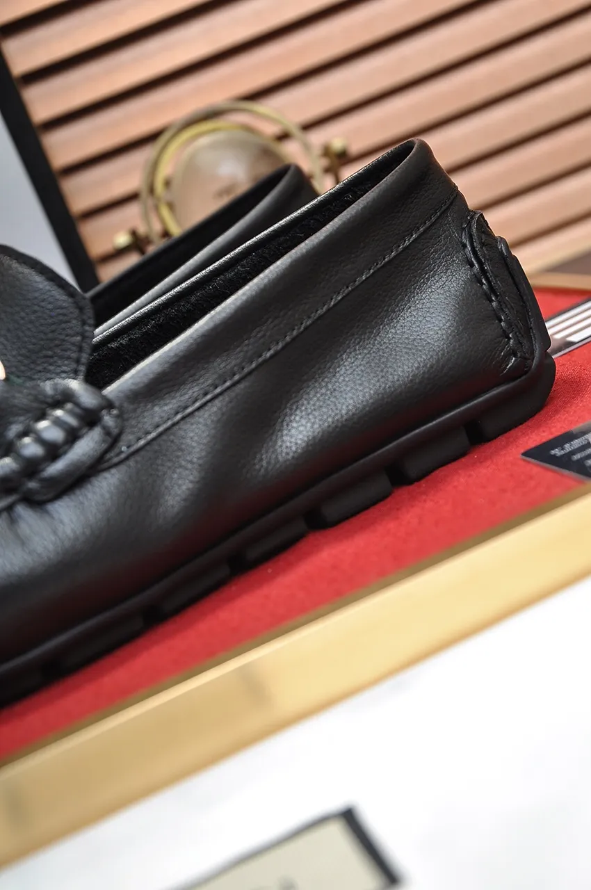 Men's Men's Shoes 💰400💶[Gucci] New 🍀Gucci* - top version Gucci Peas Shoes! Made of imported original cowhide, the first layer of single leather is comfortable and lining! Original wear-resistant rubber outsole! High quality products! Code number 38-44!